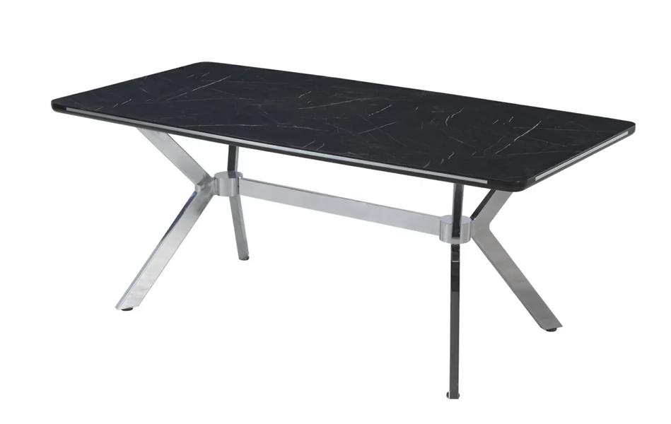 Luxus Esstisch Ausziehbar Esszimmer Tisch Metall Schwarz Tische Esstische Möbel Luxus Esstisch Ausziehbar Esszimmer Tisch Metall Schwarz Tische Esstische Möbel von JV Möbel