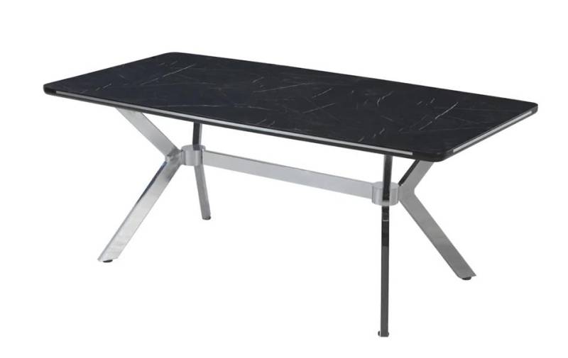 Luxus Esstisch Ausziehbar Esszimmer Tisch Metall Schwarz Tische Esstische Möbel von JV Möbel