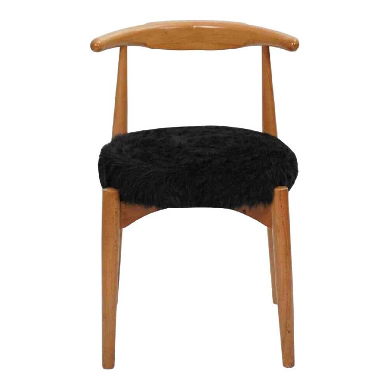 Luxus Esszimmer Holz Stuhl Braun Ohne Armlehne Design gepolsterter Stuhl von JV Möbel