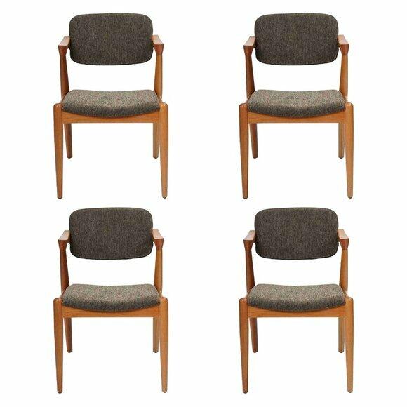 Luxus Esszimmer Möbel Designer 4x Stühle Neu Einrichtung Grau Modern Stühle von JV Moebel