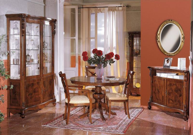 Luxus Esszimmer Set Garnitur 6tlg Holz Möbel Kommode 3x Stuhl Tisch Vitrine Neu Luxus Esszimmer Set Garnitur 6tlg Holz Möbel Kommode 3x Stuhl Tisch Vitrine Neu von JV Möbel