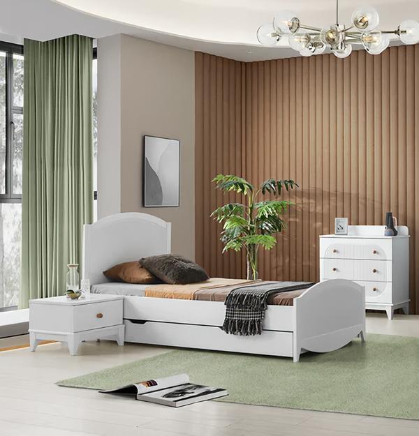 Luxus Kinderzimmer Set Modern Möbel Weiß Bett Nachttisch Möbel Set 3tlg Neu Luxus Kinderzimmer Set Modern Möbel Weiß Bett Nachttisch Möbel Set 3tlg Neu von JV Möbel