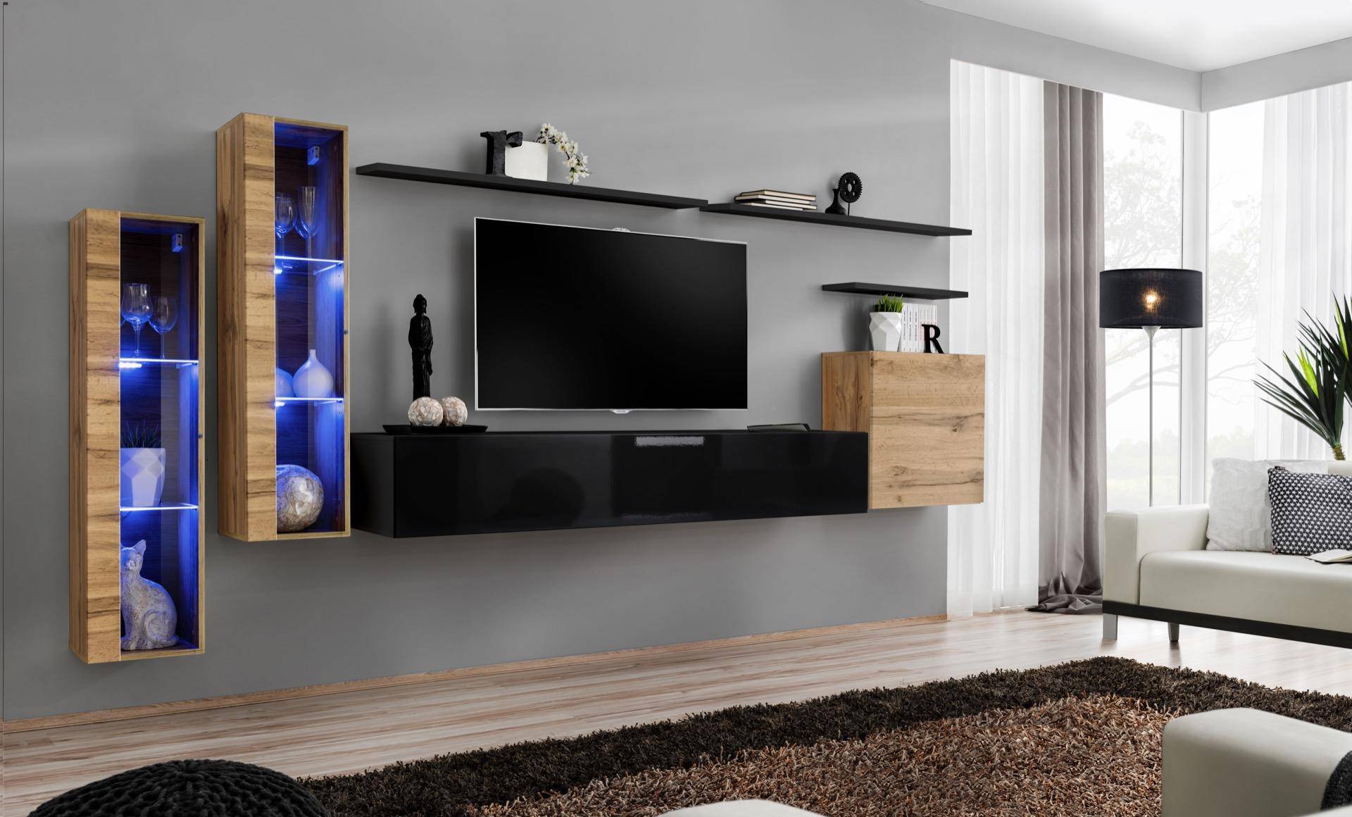 Luxus Möbel Wohnwand Sideboard Designer Wandschrank Einrichtung TV-Ständer von JV Möbel