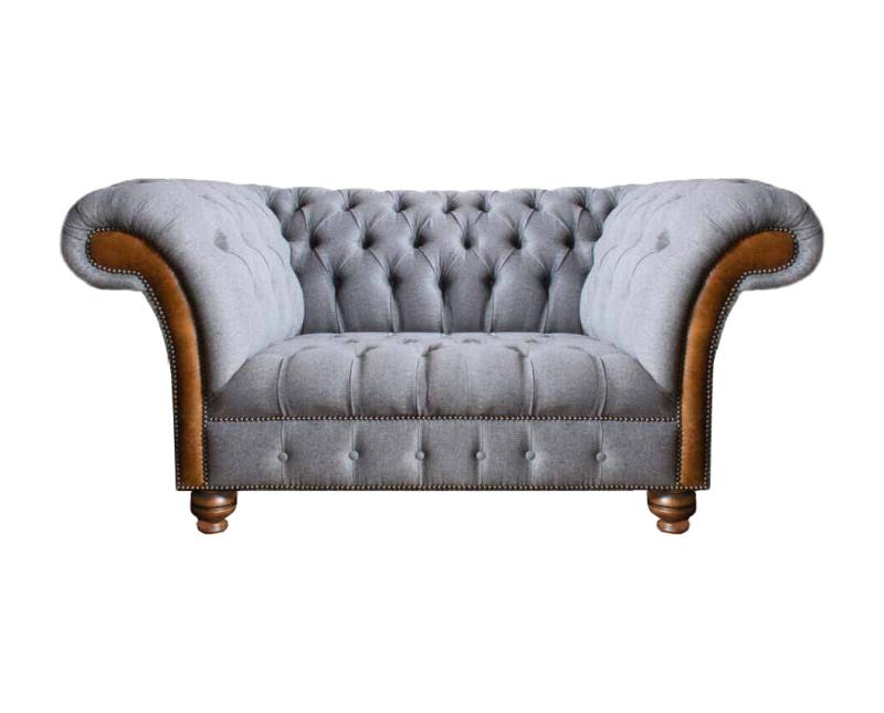 Luxus Möbel Zweisitzer Sofa Couch Chesterfield Designer Textil Wohnzimmer von JV Möbel