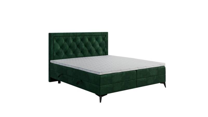 Luxus Polsterbett Boxspringbett Doppelbett Polster Stoff Design Bett Möbel von JV Möbel