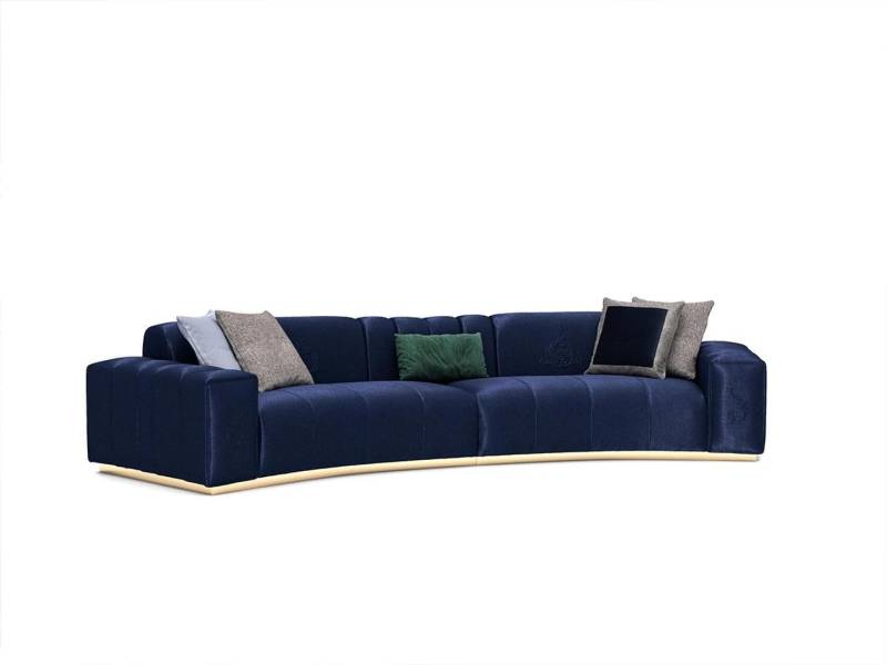 Luxus Polstermöbel Big Sechssitzer Sofa Couch Textil Modern Wohnzimmer von JV Möbel