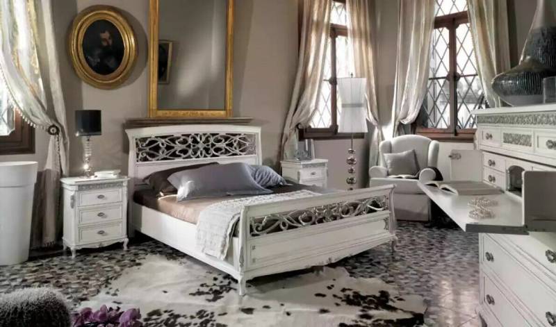 Luxus Schlafzimmer Möbel 3tlg. Set Bett 2x Nachttische Modernes Design von JV Möbel