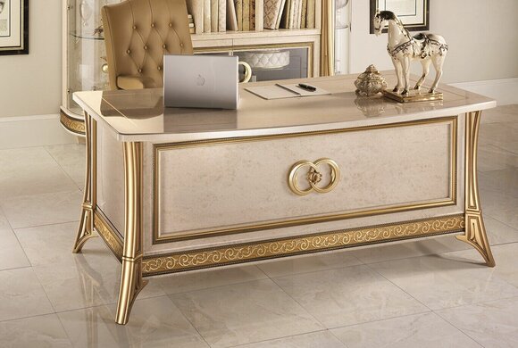 Luxus Schreibtisch Tisch Büro Office Antik Stil Barock Rokoko Schreibtische Neu von JV Möbel