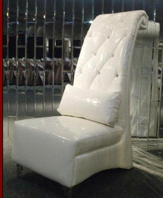 Luxus Sessel Chesterfield Kunstleder 1 Sitzer Weiß Sessel Lounge von JV Möbel