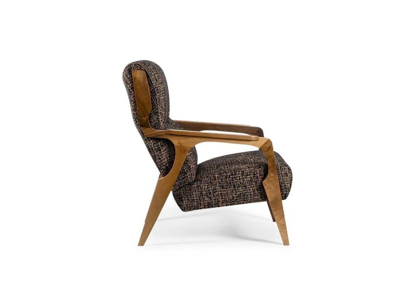Luxus Sessel Sitzer Wohnzimmer Sitz Stoff Polyester Stil Modern Design Neu von JV Möbel