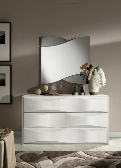Luxus Set Kommode mit Spiegel Kommoden Konsole Garnitur Holz Modern Design Weiß Luxus Set Kommode mit Spiegel Kommoden Konsole Garnitur Holz Modern Design Weiß von JV Möbel
