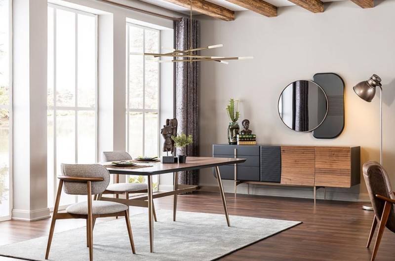 Luxus Sideboard Spiegel Kommode Lowboard Esszimmermöbel Set Brandneu von JV Möbel
