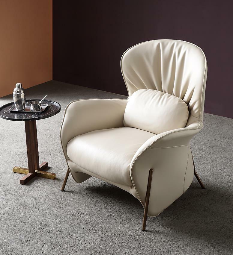 Luxus Stuhl Polster Cocktail Relax Lounge Club Stühle Möbel Design Sessel Leder von JV Moebel