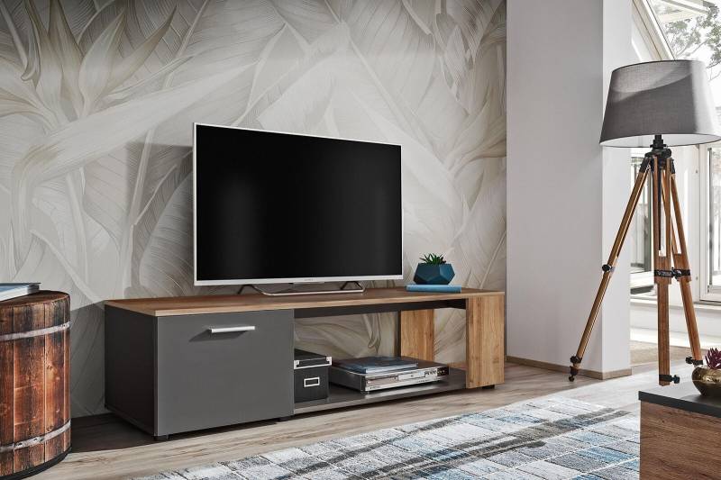 Luxus TV-Ständer Wohnzimmer Holz Kommode Designer Sideboard Wohnwand Neu von JV Möbel