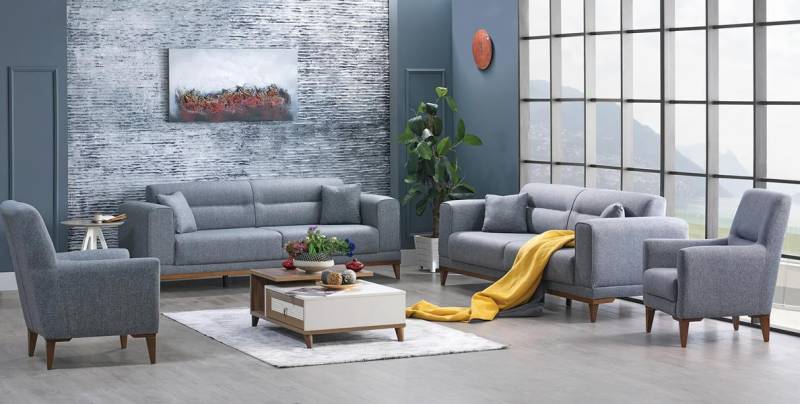Luxussofa Relaxsofa Wohnzimmer Sofa Couch Wohnzimmer Designersofa 4tlg von JV Möbel
