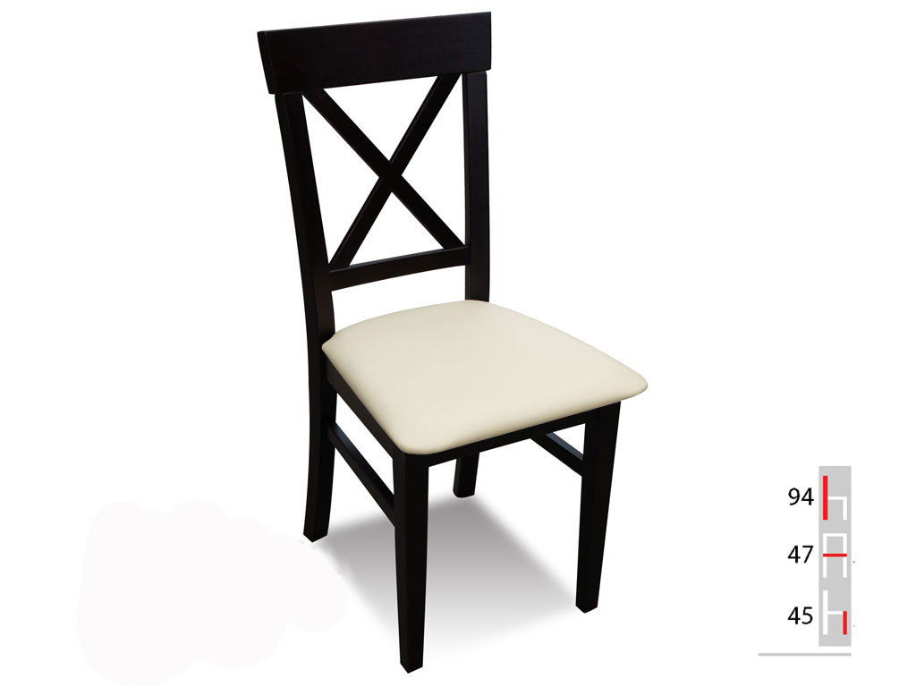 MASSIVHOLZ STUHL ESSZIMMERSTUHL DESIGNER LEDER STUHL STÜHLE ESSZIMMERSTÜHLE K64 von JV Möbel
