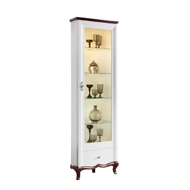 Massivholz Echtholz Handarbeit Klassische Vitrine Vitrinen Schrank Vitrinen MIWN von JV Möbel