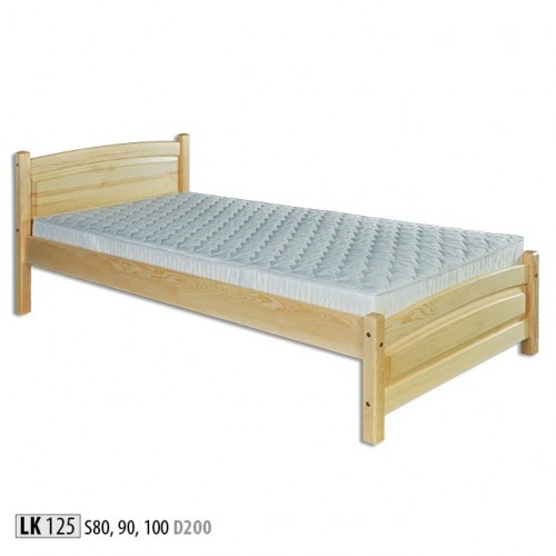 Massivholzbett Kiefer Holz Bettgestell 100x200 Vollholz Gästebett Handarbeit Neu von JV Möbel