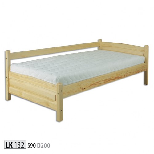 Massivholzbett Kiefer Holz Bettgestell 90x200 Vollholz Handarbeit Neu Gästebett von JV Möbel