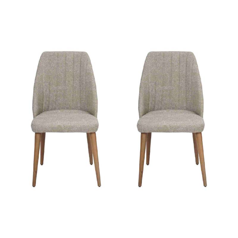 Modern 2x Stühle Polsterstuhl Luxus Sessel Grau Stuhl Lehnstuhl Esszimmer Modern 2x Stühle Polsterstuhl Luxus Sessel Grau Stuhl Lehnstuhl Esszimmer von JV Möbel