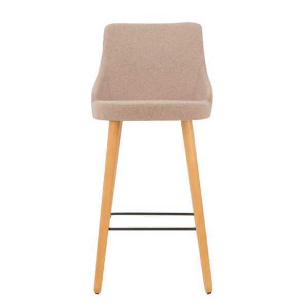 Modern Barhocker Stuhl Designer Holz Esszimmerstuhl Hocker Bar Beige Neu von JV Möbel