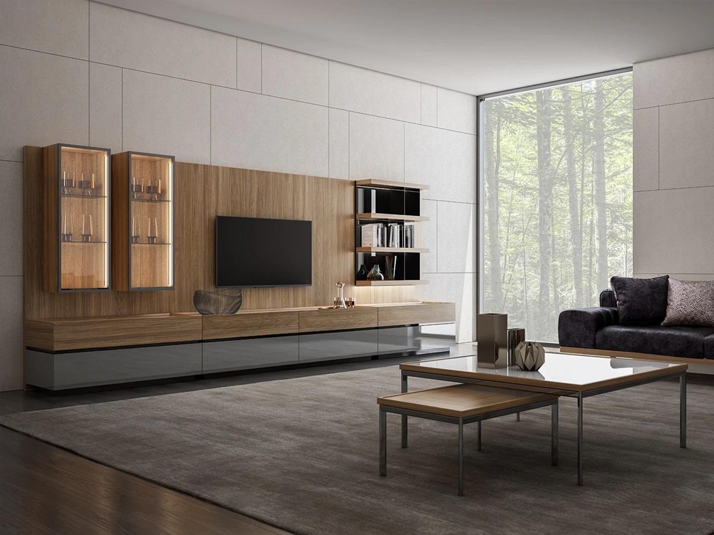 Modern Design Einrichtung Wohnwand Set TV-Ständer Wandregale Holzmöbel Neu Modern Design Einrichtung Wohnwand Set TV-Ständer Wandregale Holzmöbel Neu von JV Möbel
