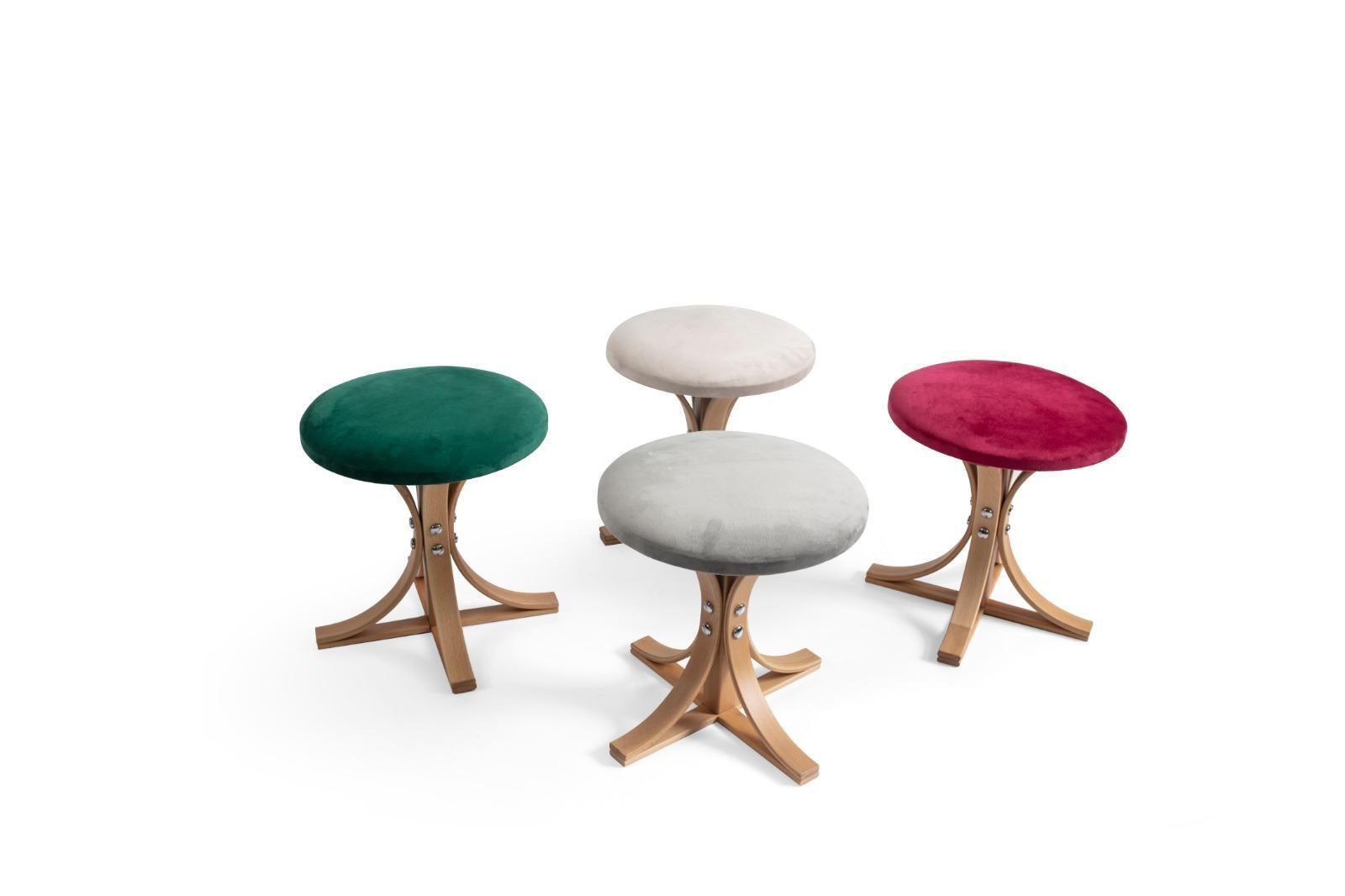 Modern Designer 4x Hocker Komplett Möbel Wohnzimmer Luxus Einrichtung Modern Designer 4x Hocker Komplett Möbel Wohnzimmer Luxus Einrichtung von JV Moebel
