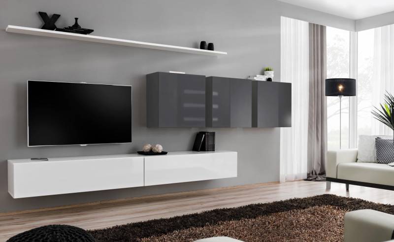 Modern Designer Wohnwand Holzmöbel TV-Ständer Wandschrank Wohnzimmermöbel von JV Möbel