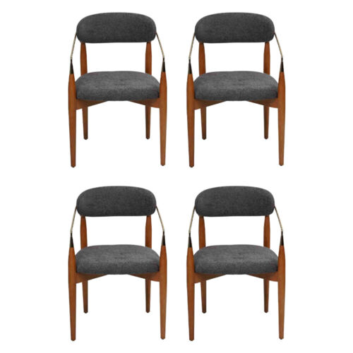 Modern Esszimmerstuhl 4x Stühle mit Armlehnen Polster Einrichtung Luxus Möbel von JV Möbel