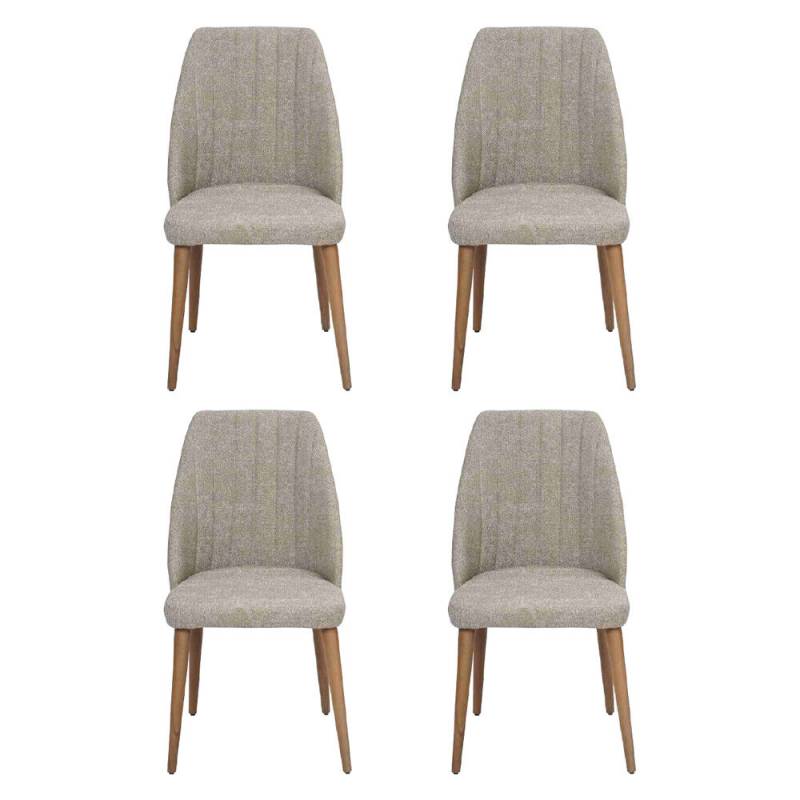 Modern Grau 4x Stühle Polsterstuhl Luxus Sessel Stuhl Lehnstuhl Esszimmer Modern Grau 4x Stühle Polsterstuhl Luxus Sessel Stuhl Lehnstuhl Esszimmer von JV Möbel