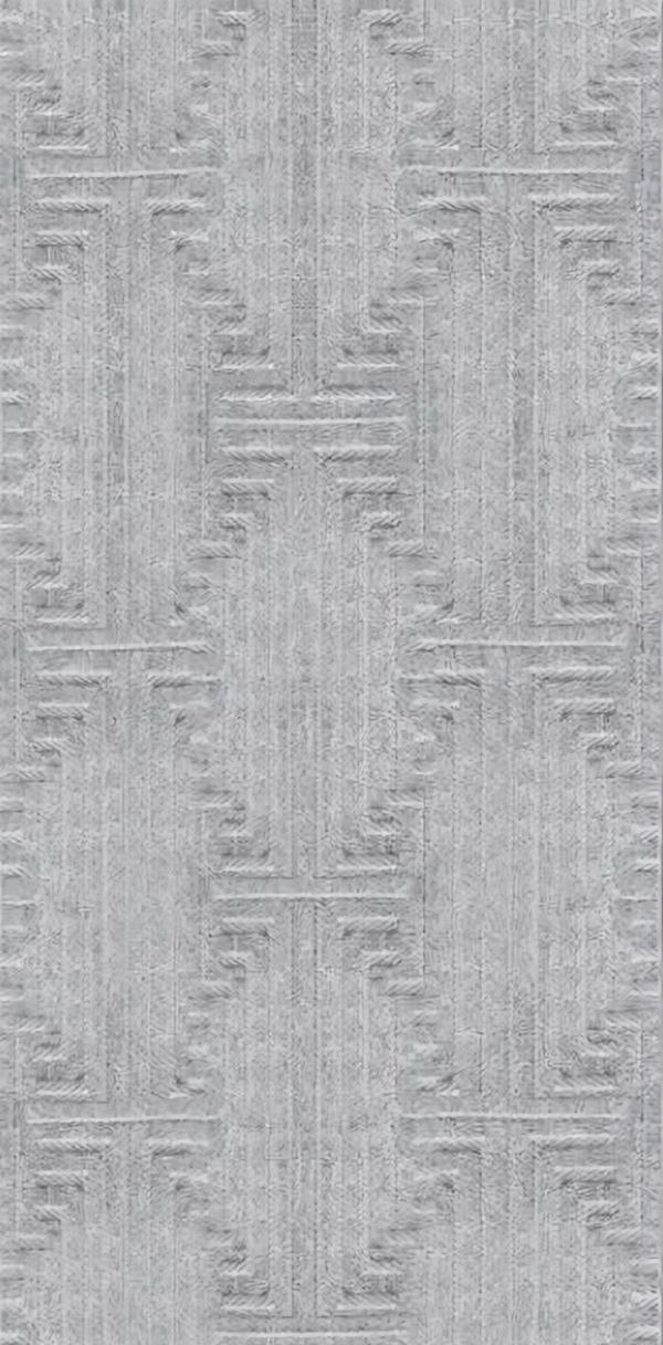 Modern Grau Teppich Kurzflor Abstrakt Geometrisches Design Wohnzimmer von JV Möbel