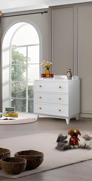 Modern Kommode Holz Schrank Schränke Hochwertig Kommoden Weiß Möbel neu von JV Moebel