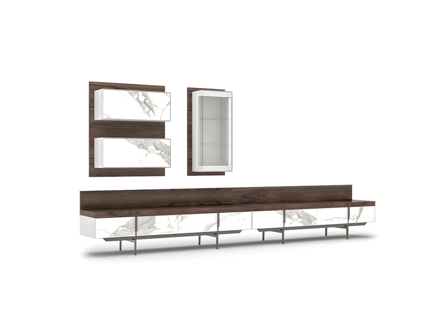 Modern Luxus Wohnwand 2x TV-Ständer Komplett Wandschrank Hänge Vitrine Neu Modern Luxus Wohnwand 2x TV-Ständer Komplett Wandschrank Hänge Vitrine Neu von JV Möbel