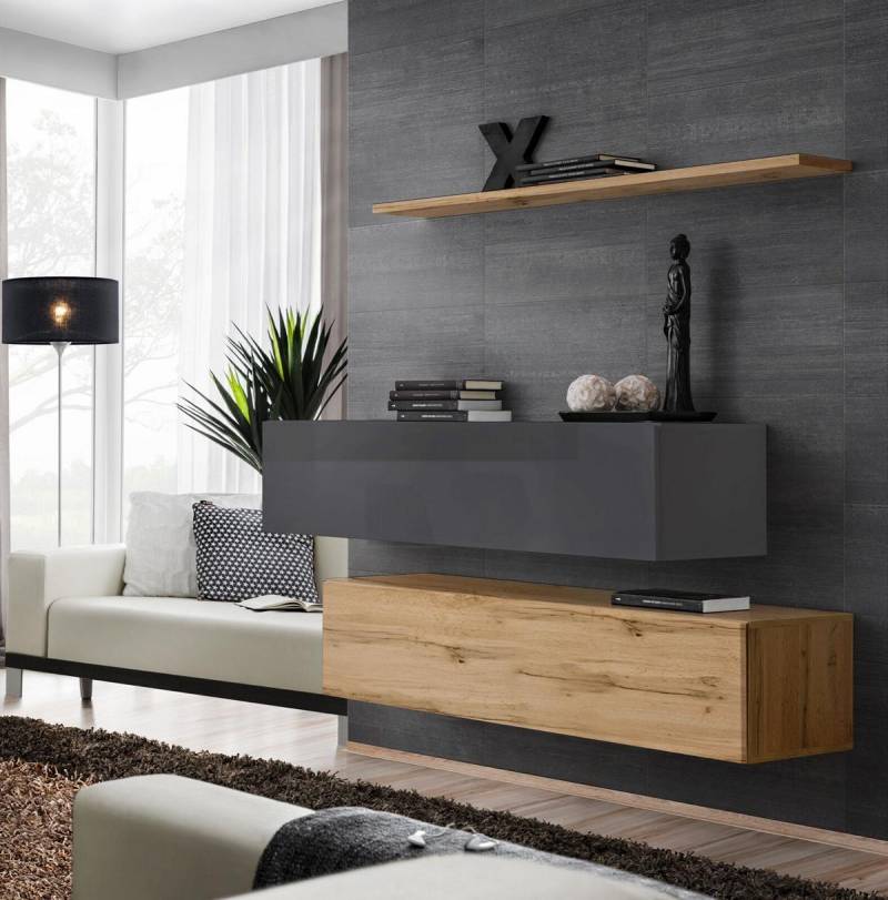 Modern Set Sideboard Einrichtung Design Wohnwand Wohnzimmer Luxus Garnitur 3tlg von JV Möbel