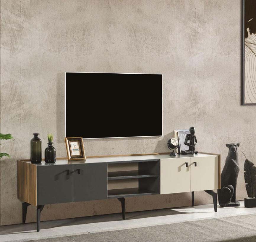 Modern Wohnzimmer Set TV-Ständer Design Einrichtung Holz Möbel Modern Wohnzimmer Set TV-Ständer Design Einrichtung Holz Möbel von JV Möbel