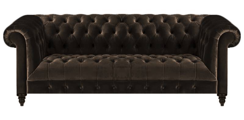 Moderne Braune Chesterfield Couch Designer Stoffsofas Edle Polster Möbel von JV Moebel