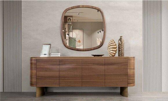 Moderne Braune Kommode 4-türiges Sideboard Designer Anrichte Spiegel Moderne Braune Kommode 4-türiges Sideboard Designer Anrichte Spiegel von JV Moebel