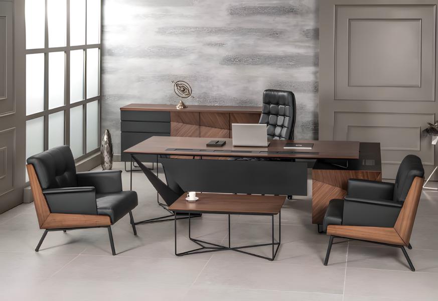 Moderne Büro Zimmer Set Office Einrichtung Komplett Set Möbel Schreibtisch 5tlg von JV Möbel