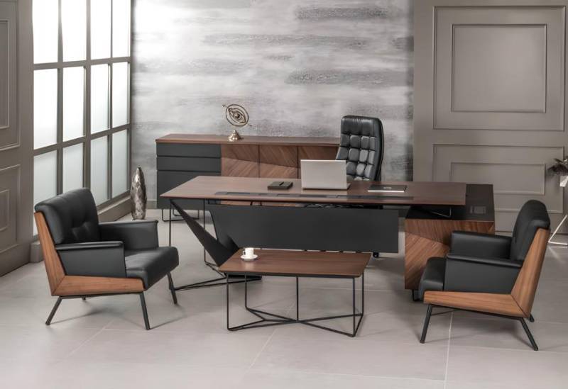 Moderne Büro Zimmer Set Office Einrichtung Komplett Set Möbel Schreibtisch 5tlg von JV Möbel