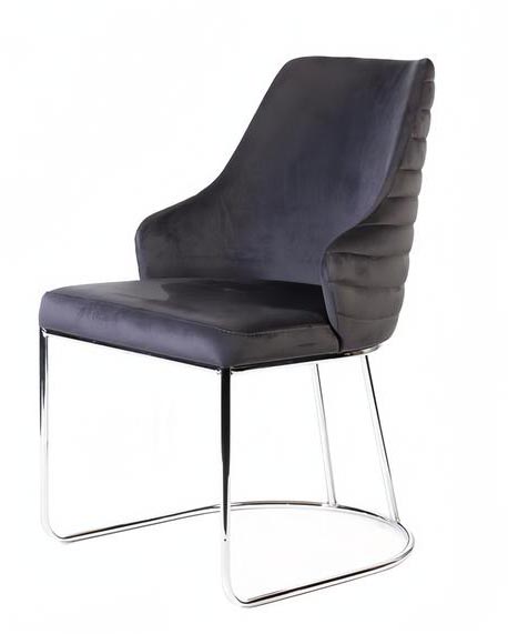 Moderne Design Textil Blau Lehnstuhl Armlehne Esszimmer Polsterstuhl Luxus Stuhl von JV Möbel