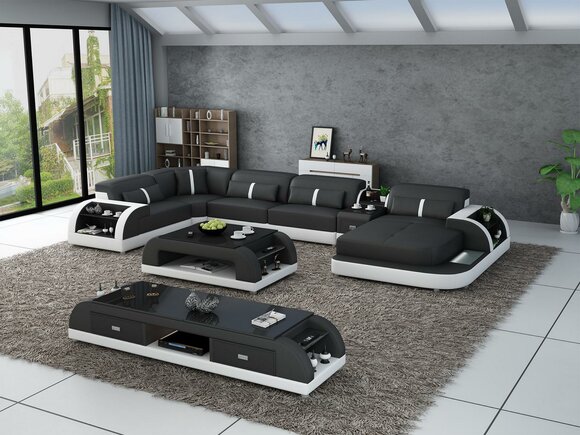 Moderne Designer Ecksofa U Form Wohnlandschaft Couch Sofas Polster Ecke Sofa Neu Moderne Designer Ecksofa U Form Wohnlandschaft Couch Sofas Polster Ecke Sofa Neu von JV Möbel