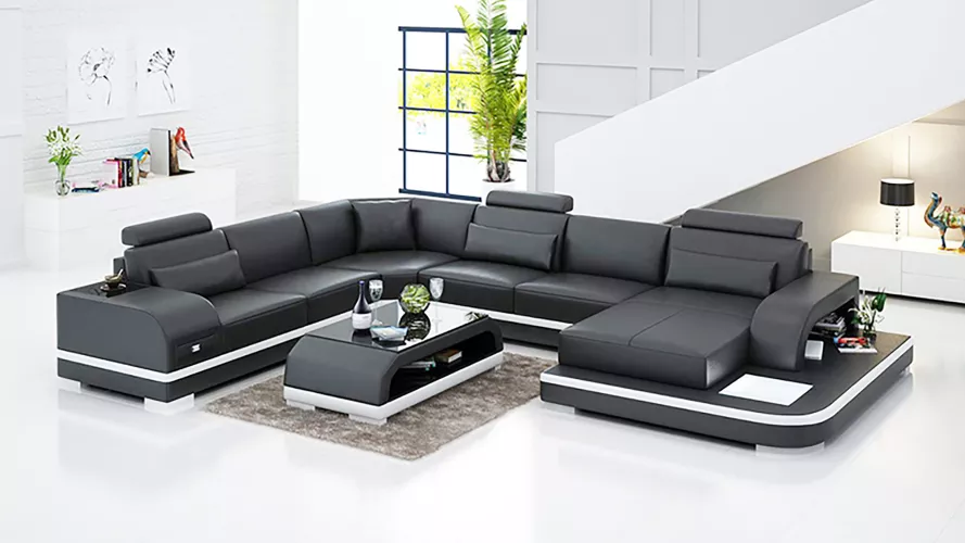 Moderne Ecksofa Polster Wohnlandschaft Design Eckcouch Sofa Sitz Garnituren 2tlg Moderne Ecksofa Polster Wohnlandschaft Design Eckcouch Sofa Sitz Garnituren 2tlg von JV Möbel