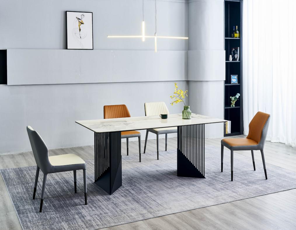 Moderne Esszimmer Möbel Designer Essgruppe 4x Polsterstühle Esstisch Moderne Esszimmer Möbel Designer Essgruppe 4x Polsterstühle Esstisch von JV Möbel