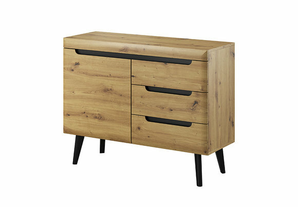 Moderne Holz Kommode 107cm Sideboard XXL Low Boards Wohnzimmerschrank Moderne Holz Kommode 107cm Sideboard XXL Low Boards Wohnzimmerschrank von JV Möbel