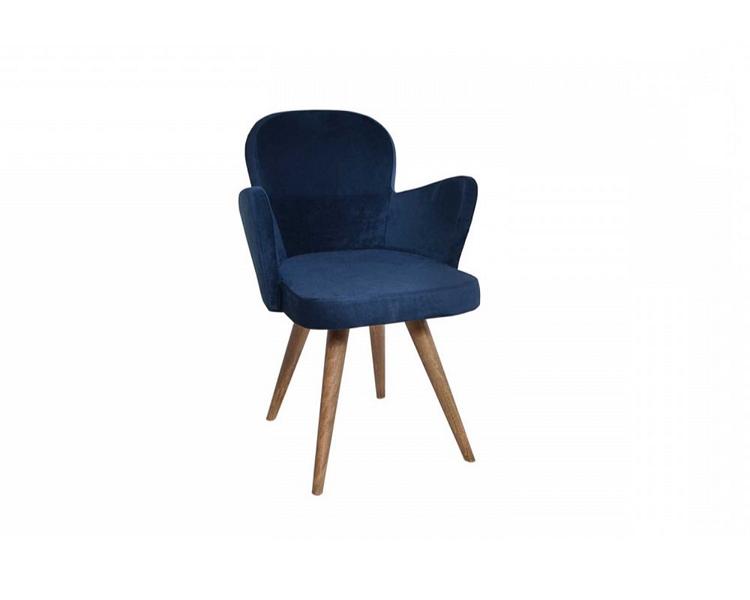 Moderne Küchenstuhl Holzstuhl Stuhl Tresenstuhl Esszimmerstuhl Blau von JV Möbel