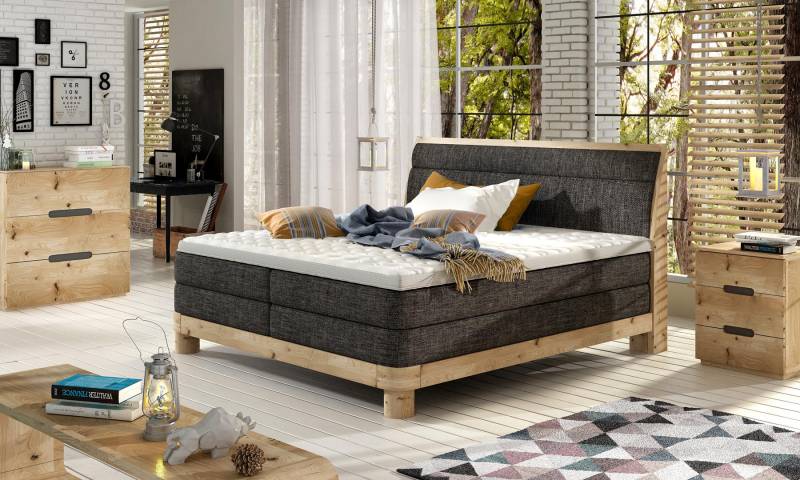 Moderne Luxus Betten Polster Leder Textil Boxspringbett Schlafzimmer Bett Neu von JV Möbel