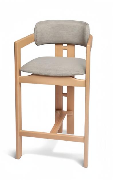 Moderne Polsterstuhl Design Grau Lehnstuhl Armlehne Esszimmer Luxus Möbel von JV Möbel