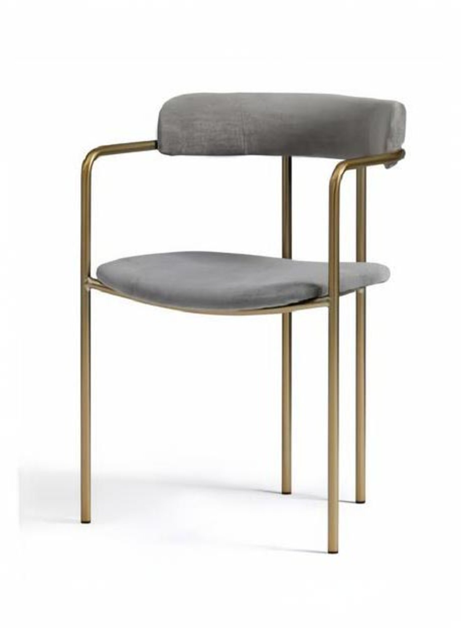 Moderne Polsterstuhl Design Stuhl Grau Edelstahl Esszimmer Luxus Möbel Moderne Polsterstuhl Design Stuhl Grau Edelstahl Esszimmer Luxus Möbel von JV Möbel
