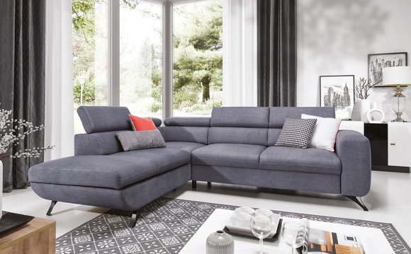 Moderne Schlafcouch Schlafsofa Bettfunktion Sofa Couch Polster Sitzgarnitur von JV Möbel