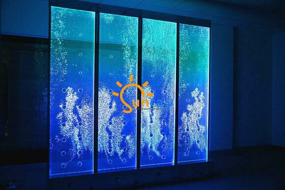 Moderne Trennwand Wasser Wände LED Wasserwand Beleuchtete Wand von JV Möbel